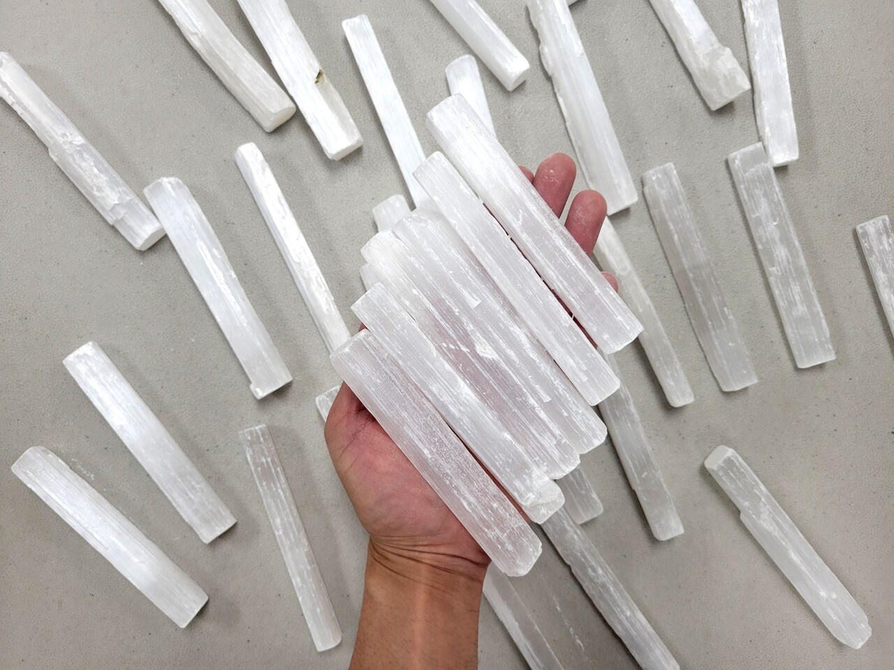 5 INCH Selenite Crystal Sticks for Crystal Healing & Crafting